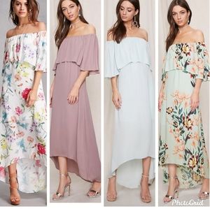 Off the shoulder dress